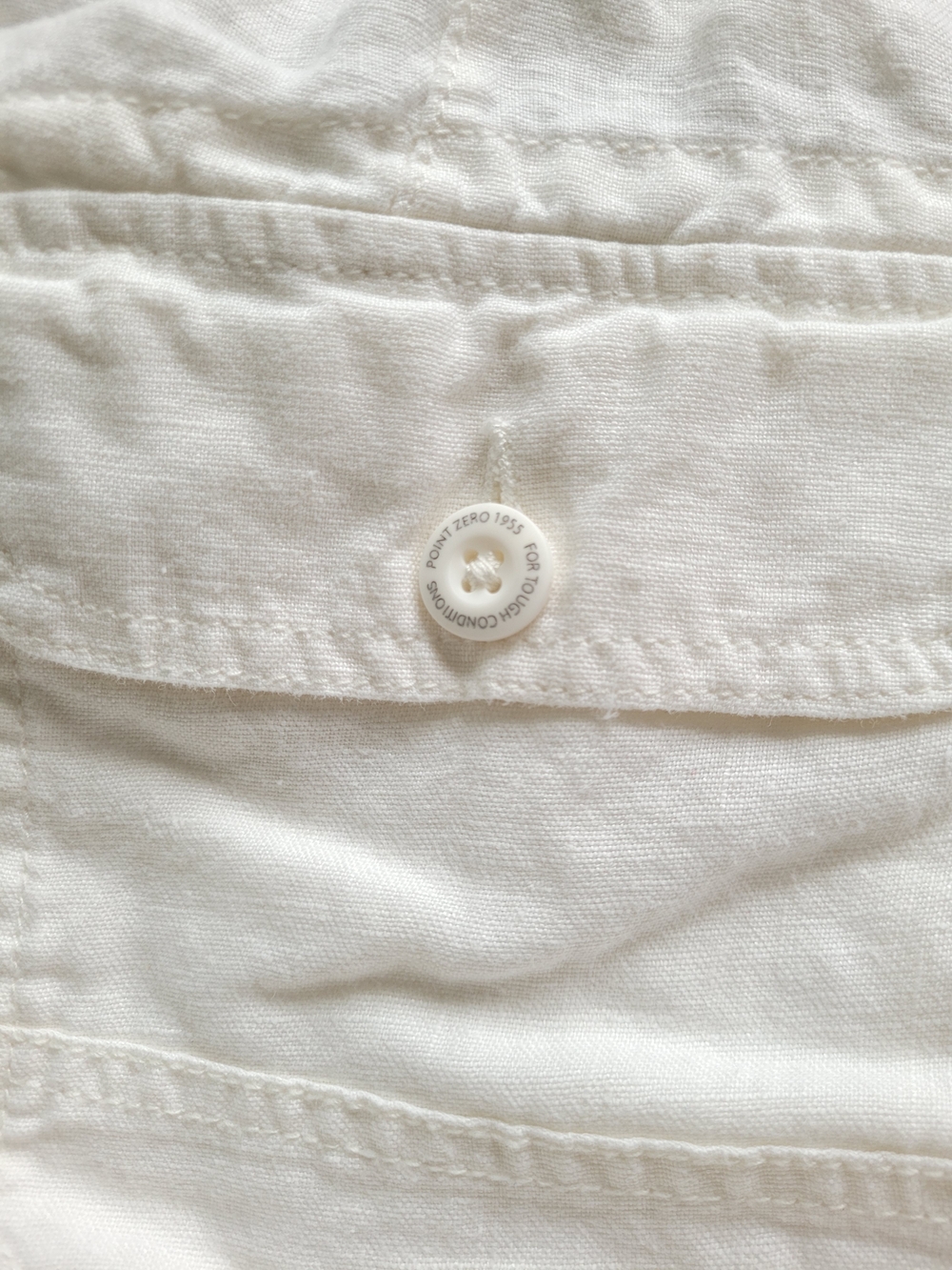 100% Linen Bermuda Shorts Oyster White Size 36 Fits XXL - Picture 10 of 15